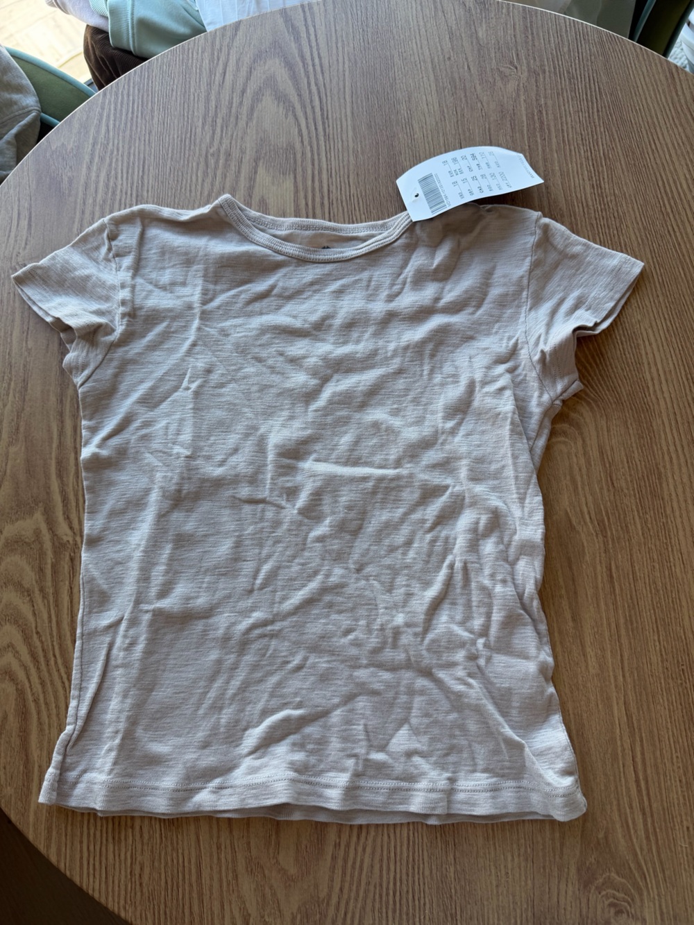 Brandy Lightweight Tee in Light Beige